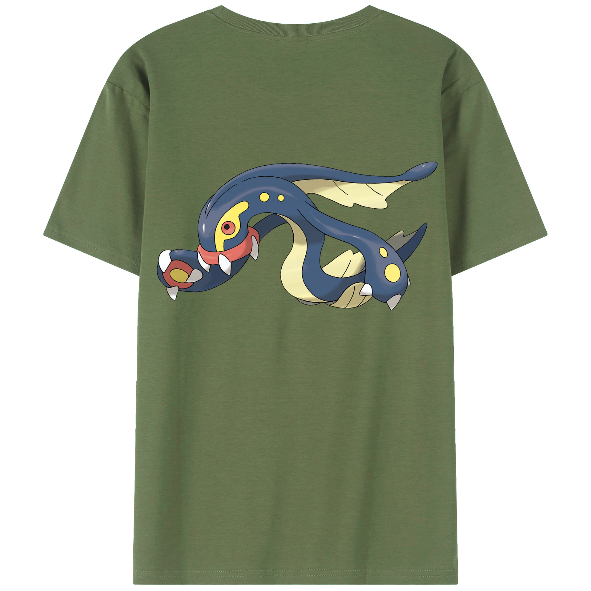 （画像用） ポケットモンスター Pokémon 綿100％ メンズ半袖Tシャツ（バックプリント） 通気性